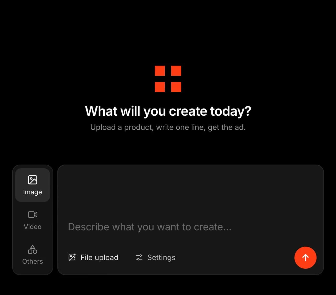 The each::labs create screen