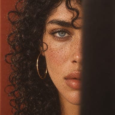 Casting reference: a portrait with curly hair