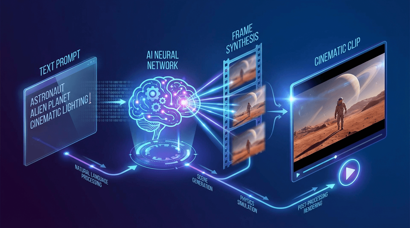 How Text-to-Video AI Turns Prompts into Cinematic Clips