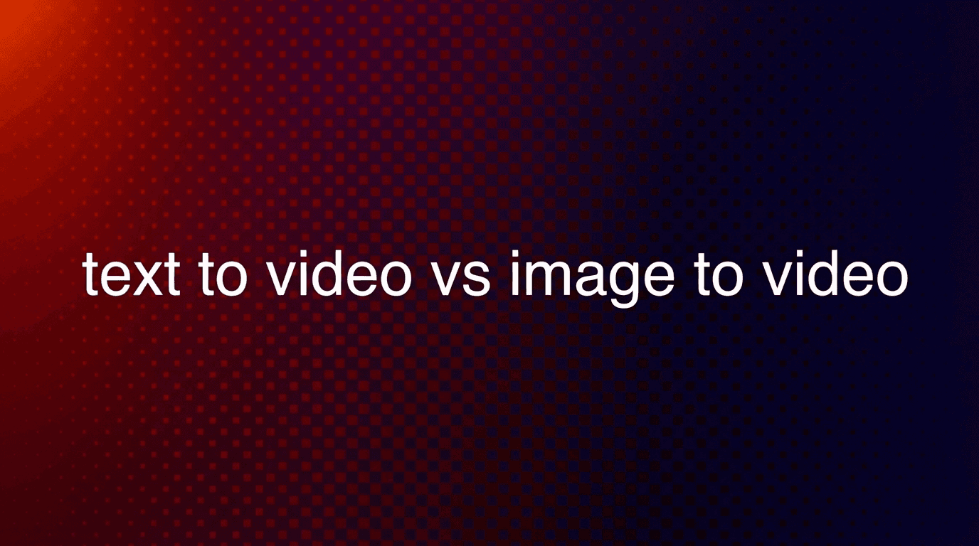 Differences Between Text to Video and Image to Video Models