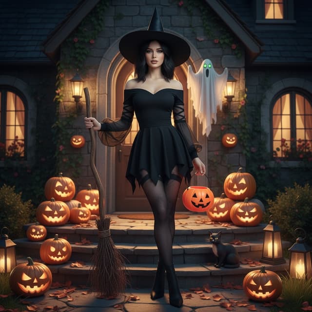 Halloween Witch Portrait