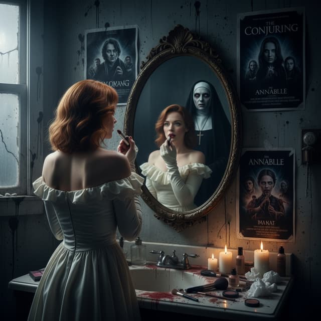 Halloween The Nun Mirror Scene