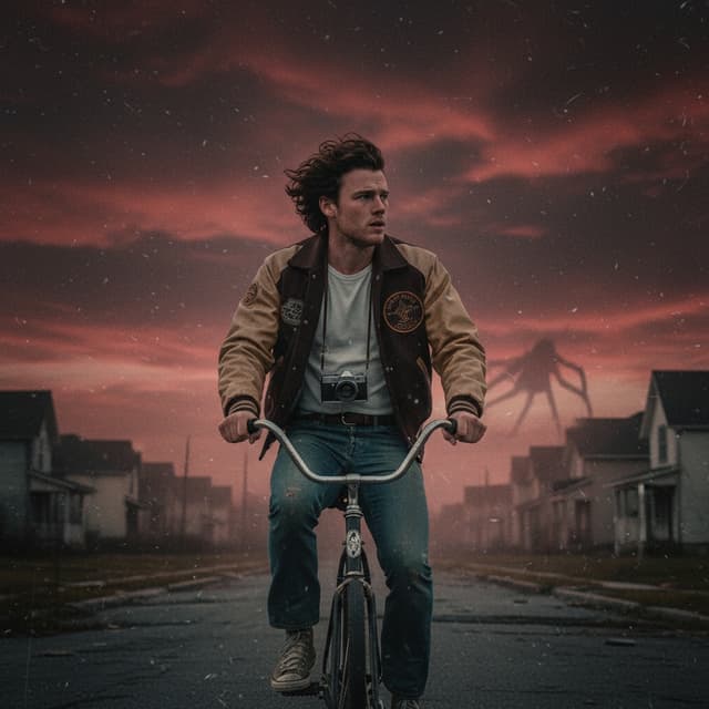 Halloween Stranger Things-Inspired Scene