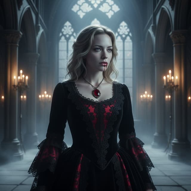 Halloween Vampire Countess Portrait