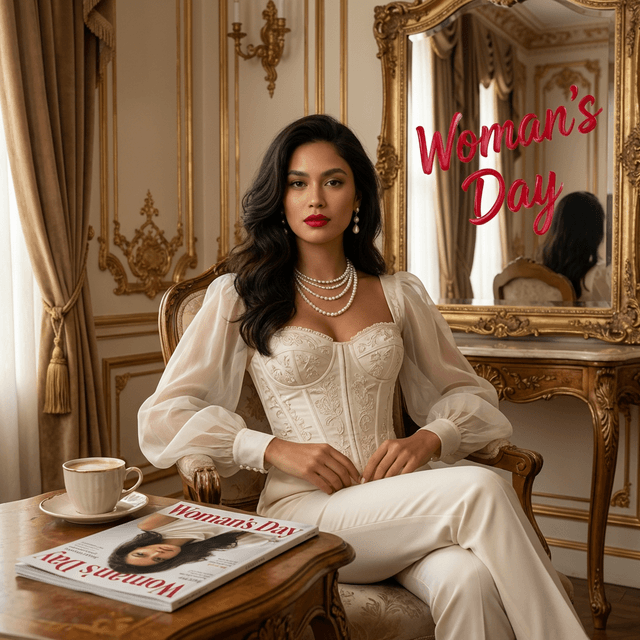 Woman’s Day Elegant Portrait