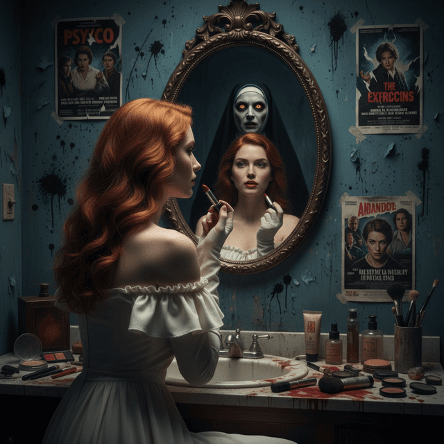 Halloween The Nun Mirror Scene