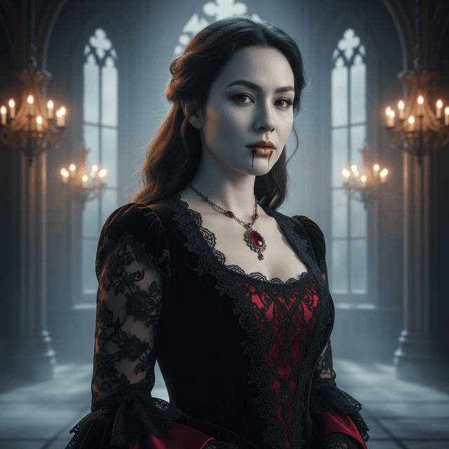 Halloween Vampire Countess Portrait