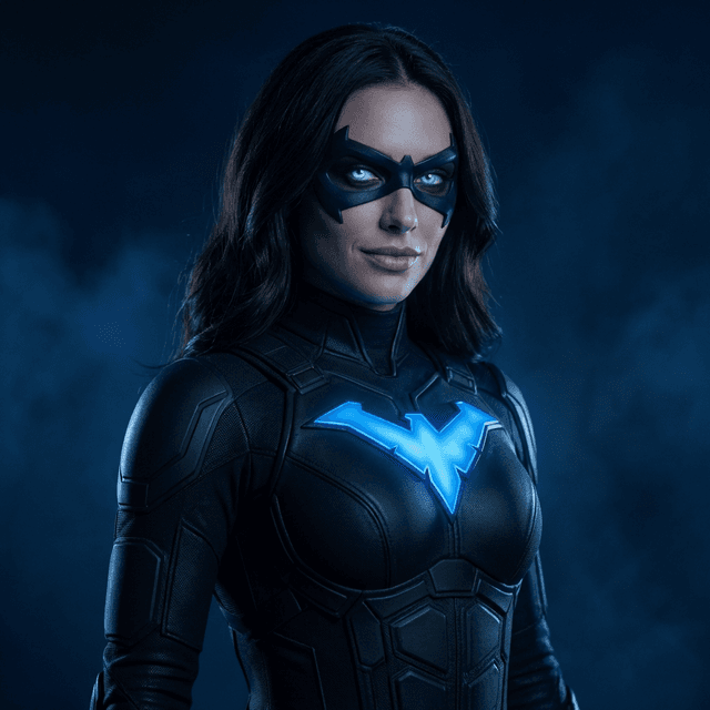 Blue Super Hero Transformation